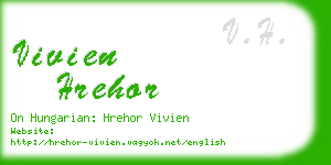 vivien hrehor business card